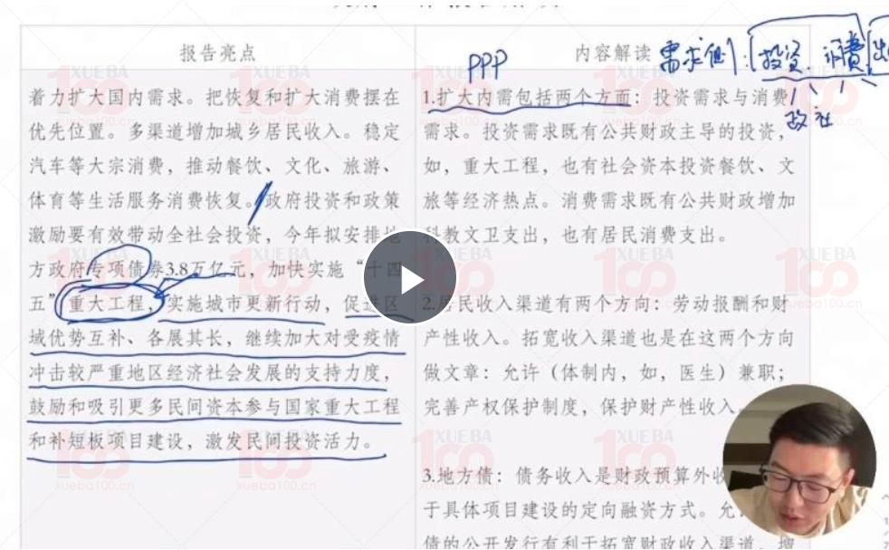 2024高三高考政治第一轮复习视频课程教材通关时政热点解读