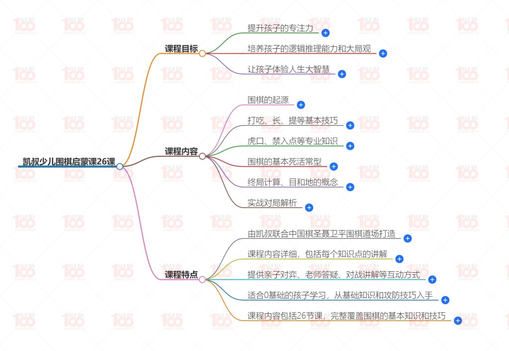 少儿围棋启蒙课 小围棋大人生 提升孩子专注力（26课全）/小学综合/其它/学霸100