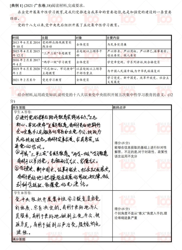 【高考全科】二轮专项练习，全面提升高考成绩/高三/化学/学霸100